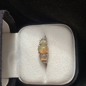Sterling Silver Opal Ring